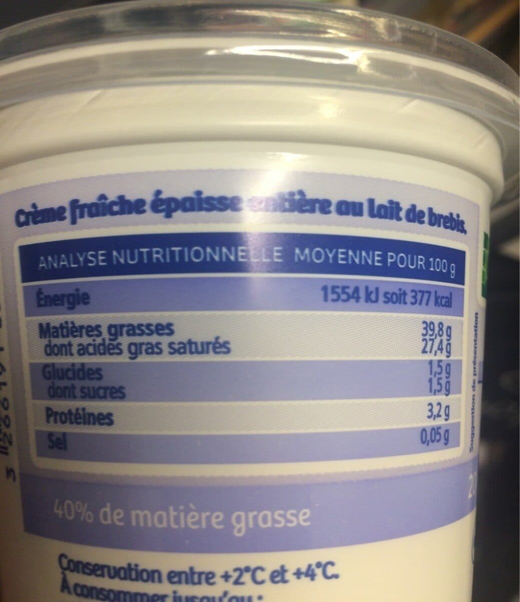 La Vie Claire Crème fraîche épaisse packshot