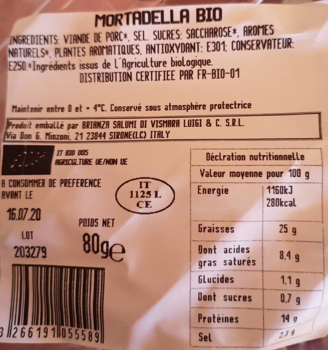 La Vie Claire Charcutertie italienne packshot