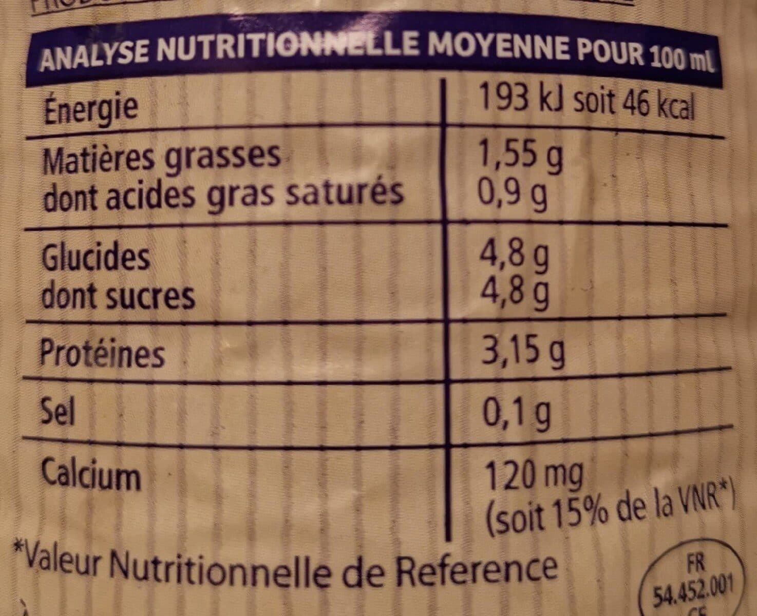La Vie Claire Lait demi ecreme packshot