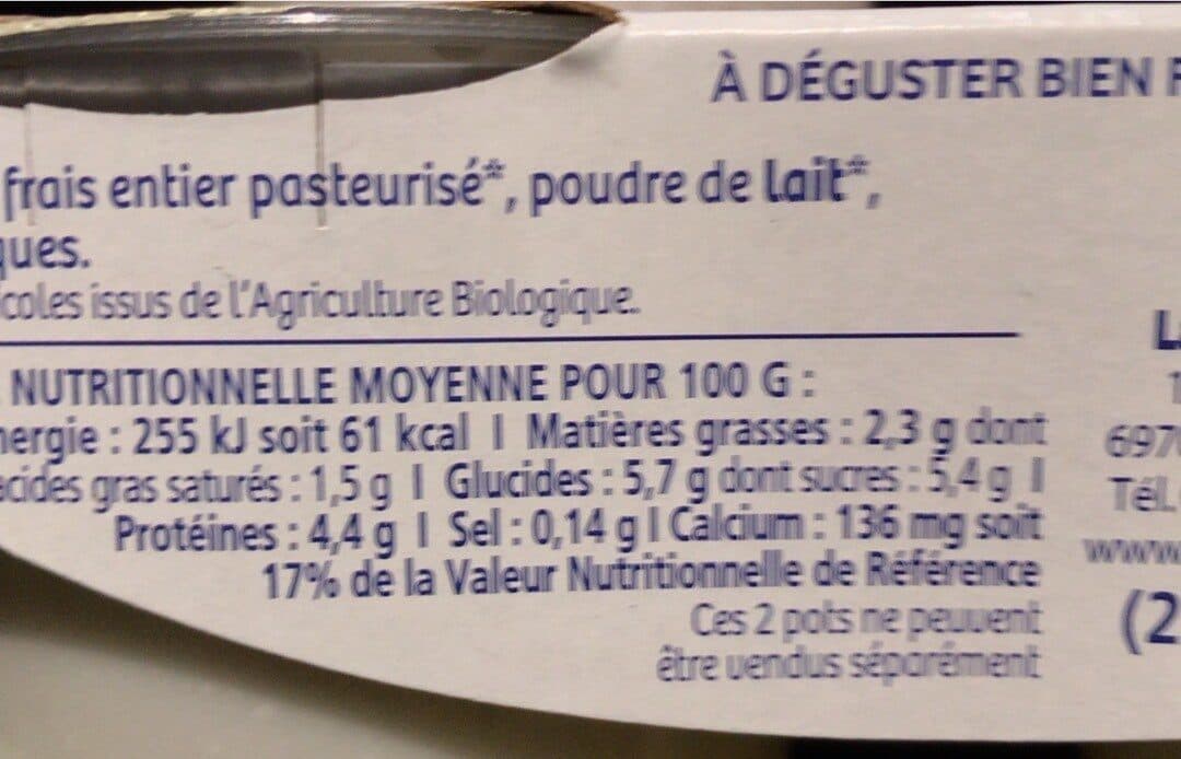 La Vie Claire Yaourt bulgare packshot