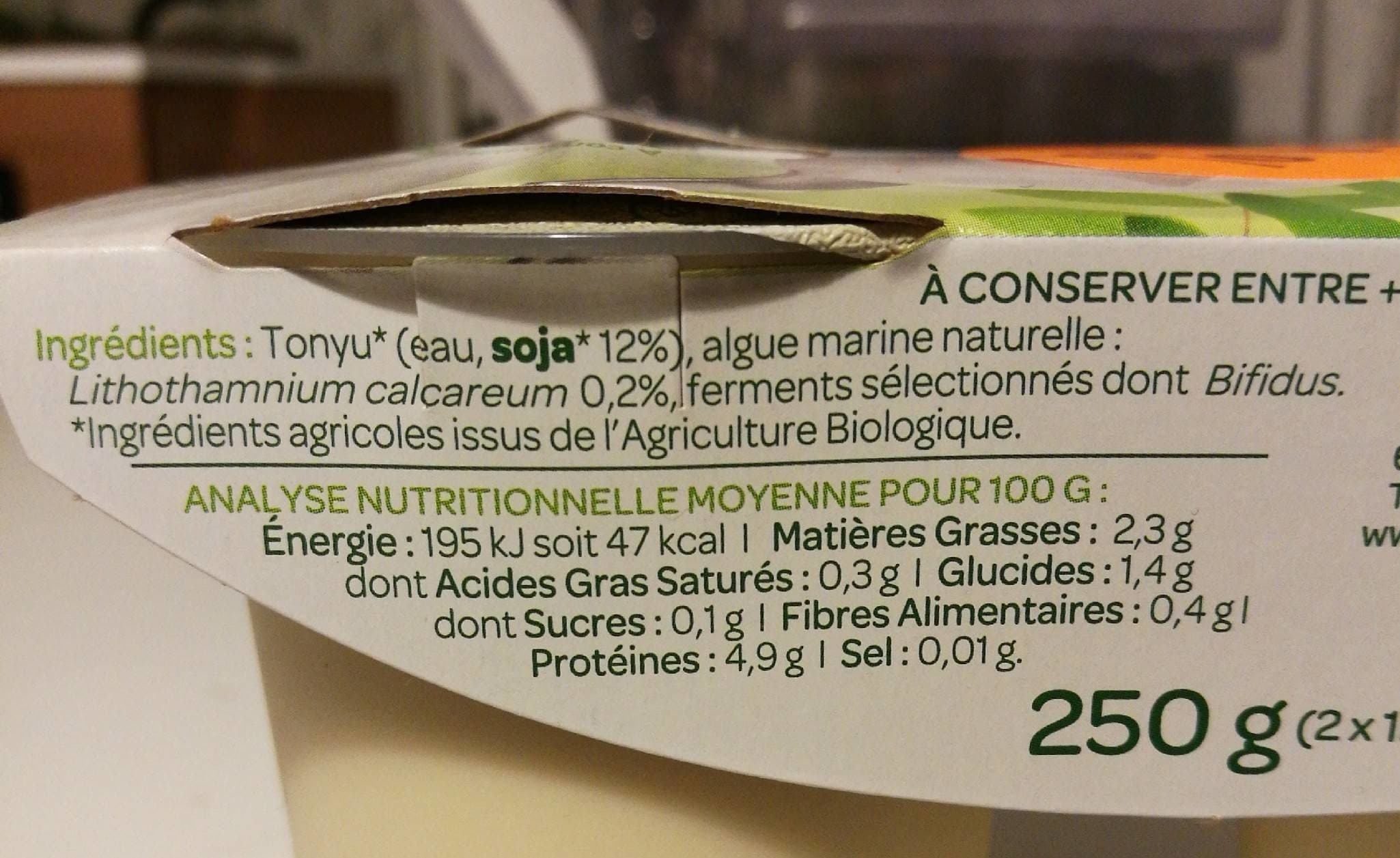 La Vie Claire Dessert de soja nature packshot
