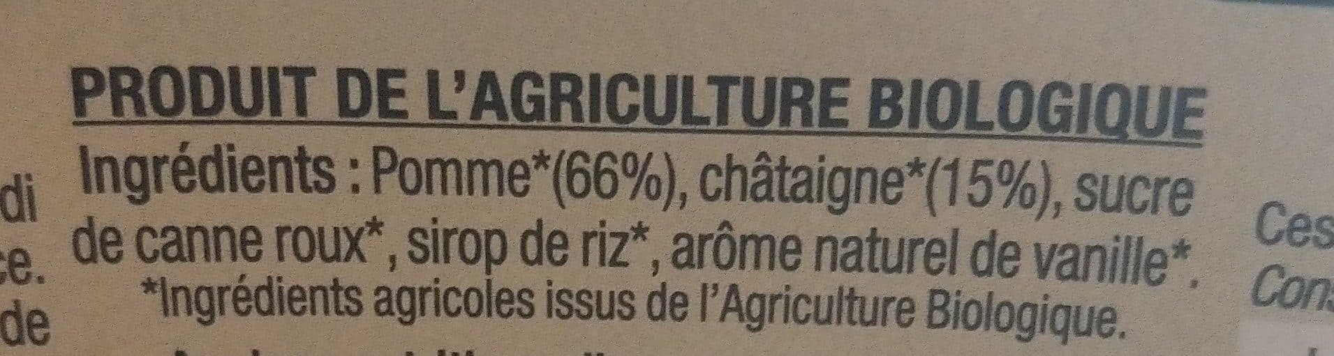 La Vie Claire Dessert aux fruits pomme châtaigne packshot