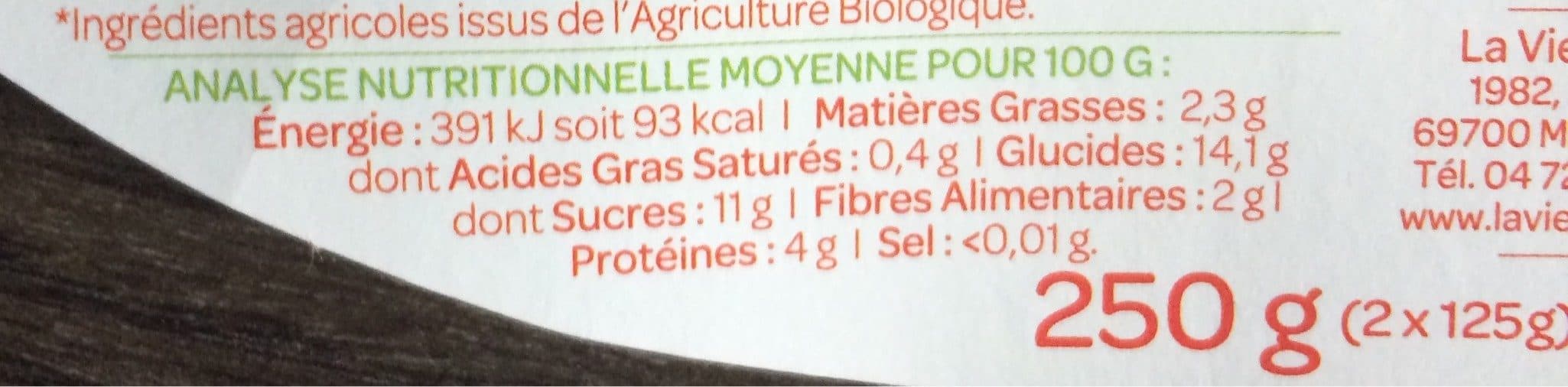 La Vie Claire Dessert de soja sur lit de mangue packshot