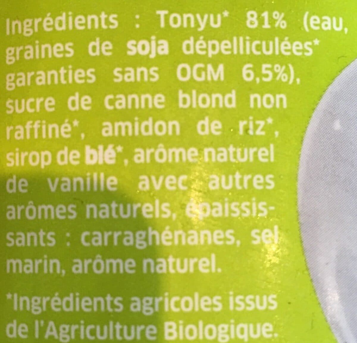 La Vie Claire Dessert au soja saveur vanille packshot