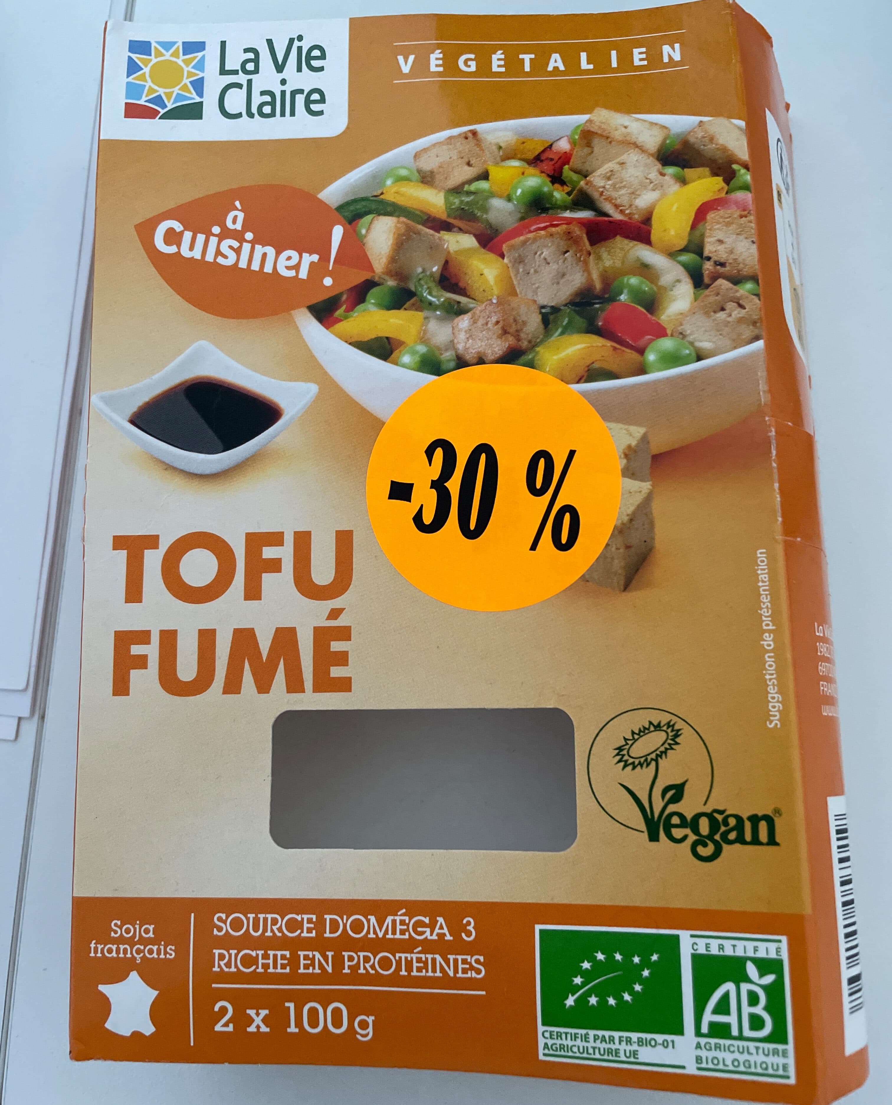 La Vie Claire Tofu fumé packshot