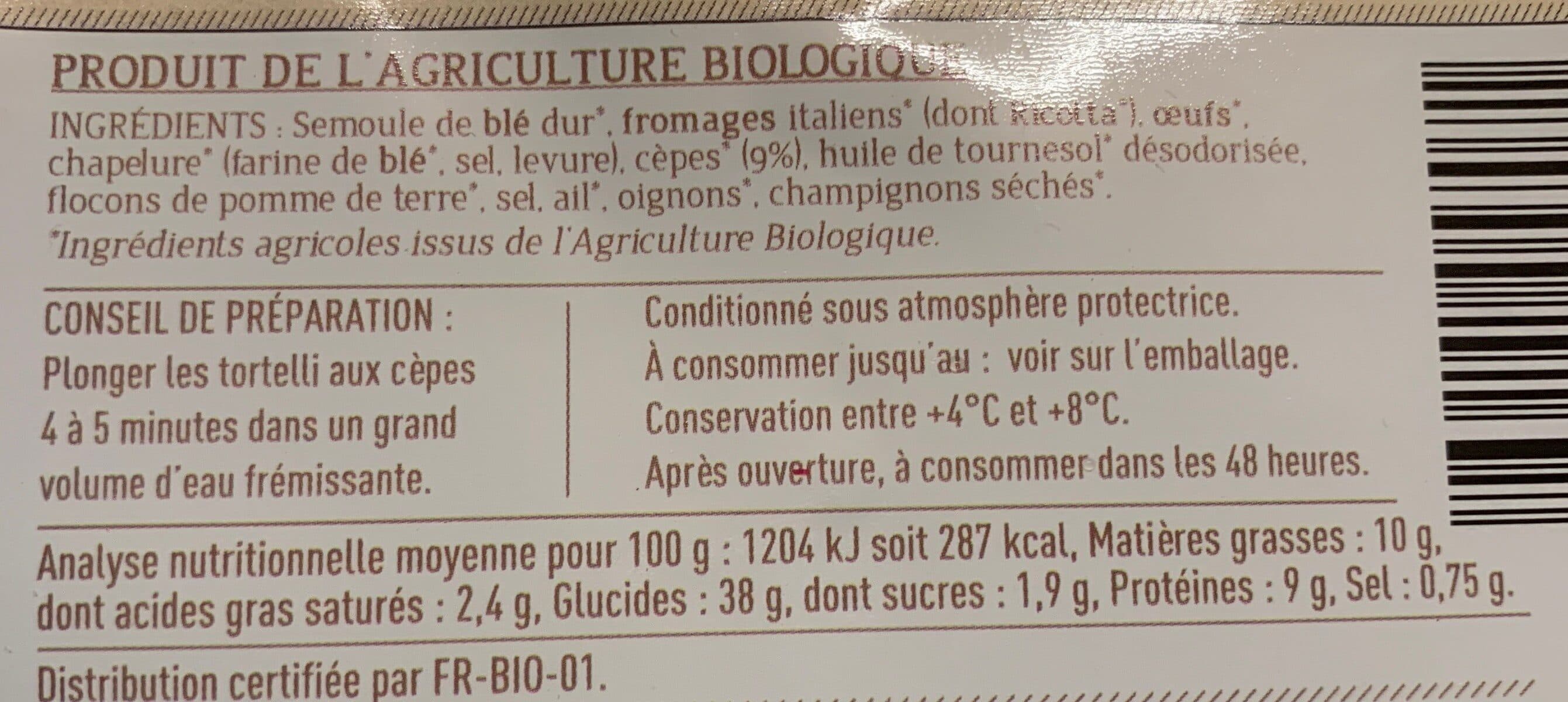 La Vie Claire Tortilliez cèpes packshot