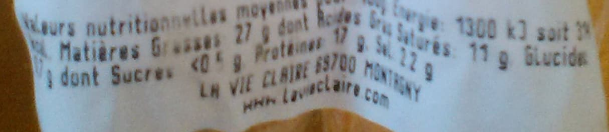 La Vie claire Saucisses fumées x2 au bois de hêtre packshot