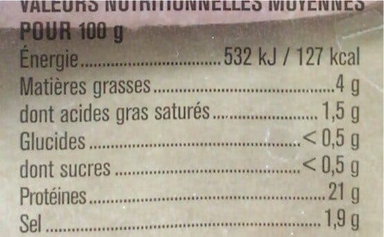 La Vie Claire Jambon blanc sans nitrite packshot