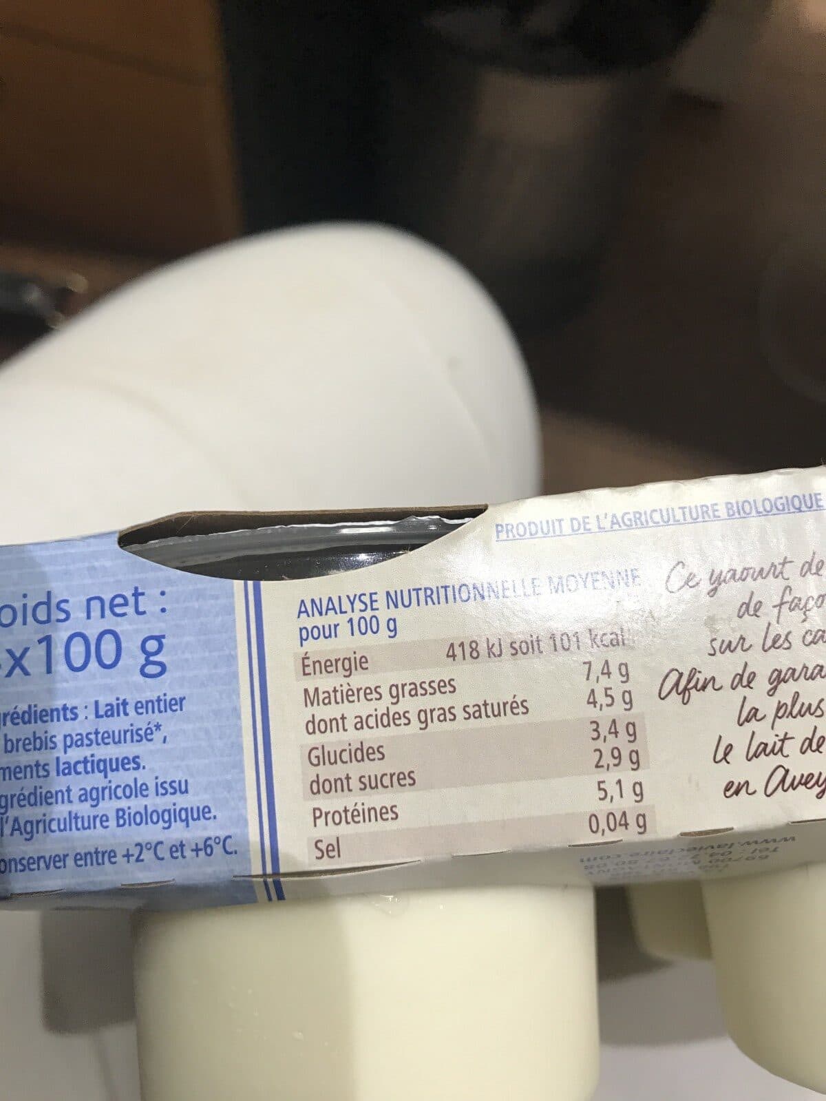 la vie claire Yaourt nature packshot