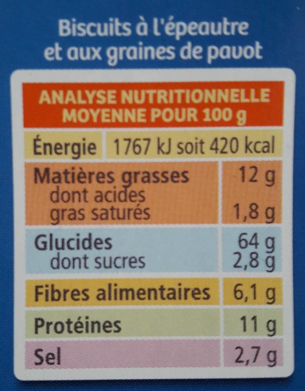 La Vie Claire Bâtonnets épeautre au graines de pavot packshot