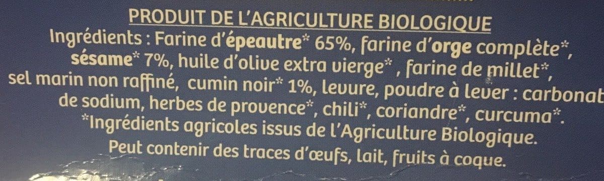 La Vie Claire Bâtonnets Épeautre cumin noir et sésame packshot