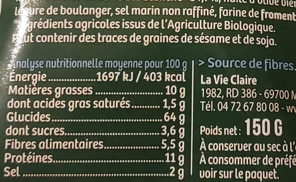 La Vie Claire Gressini nature packshot