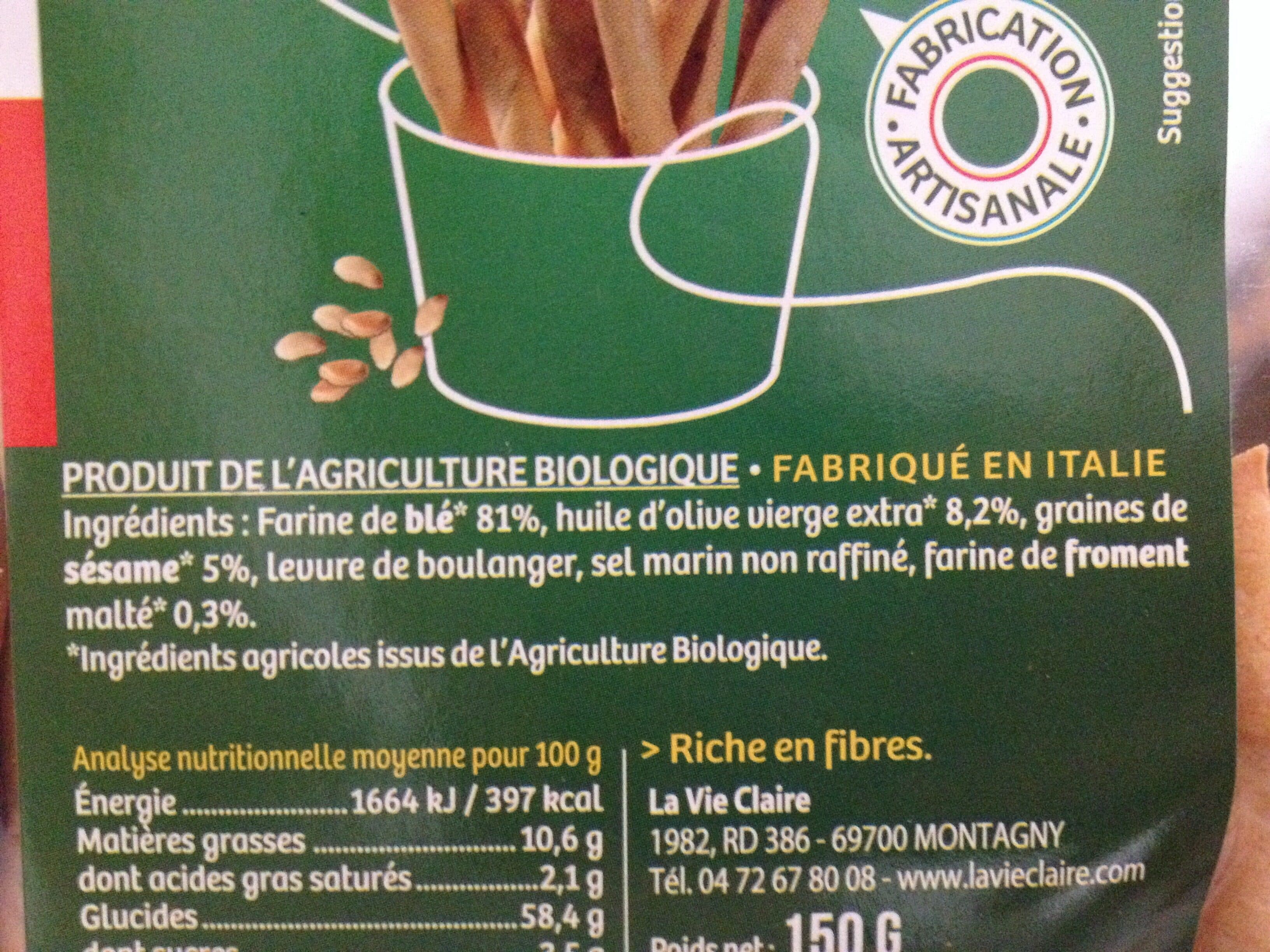 La Vie Claire Gressini au sésame packshot