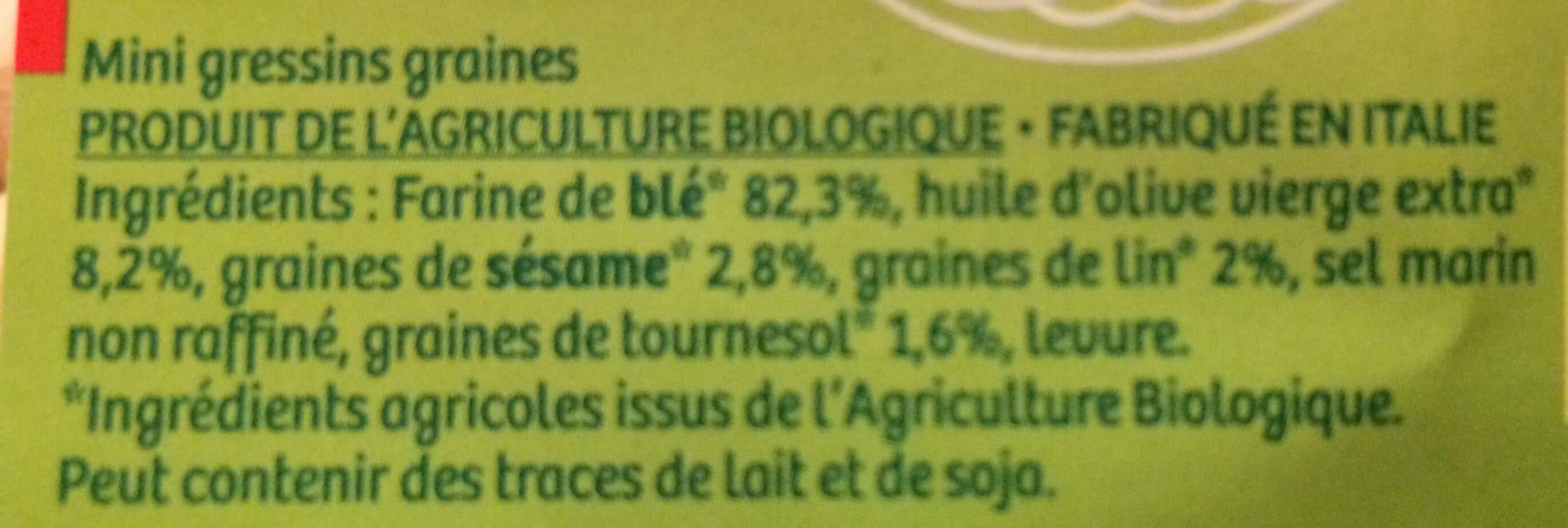 La Vie Claire Mini gressini aux graines packshot