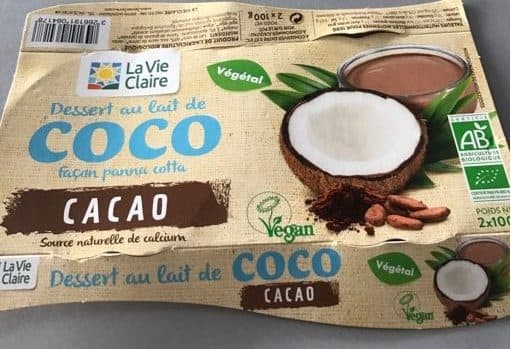 La Vie Claire Dessert Au Lait De Coco Facon Panna Cotta packshot
