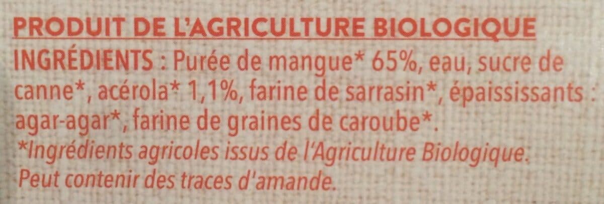 La Vie Claire Dessert De Fruits Mangue Acerola packshot