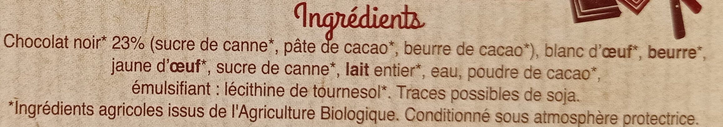 La Vie Claire Mousse au chocolat packshot