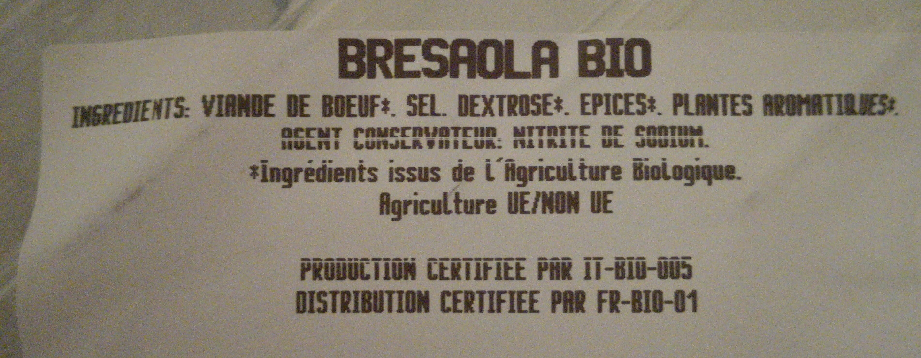 La Vie Claire Bresaola bio Punta d'Anca packshot
