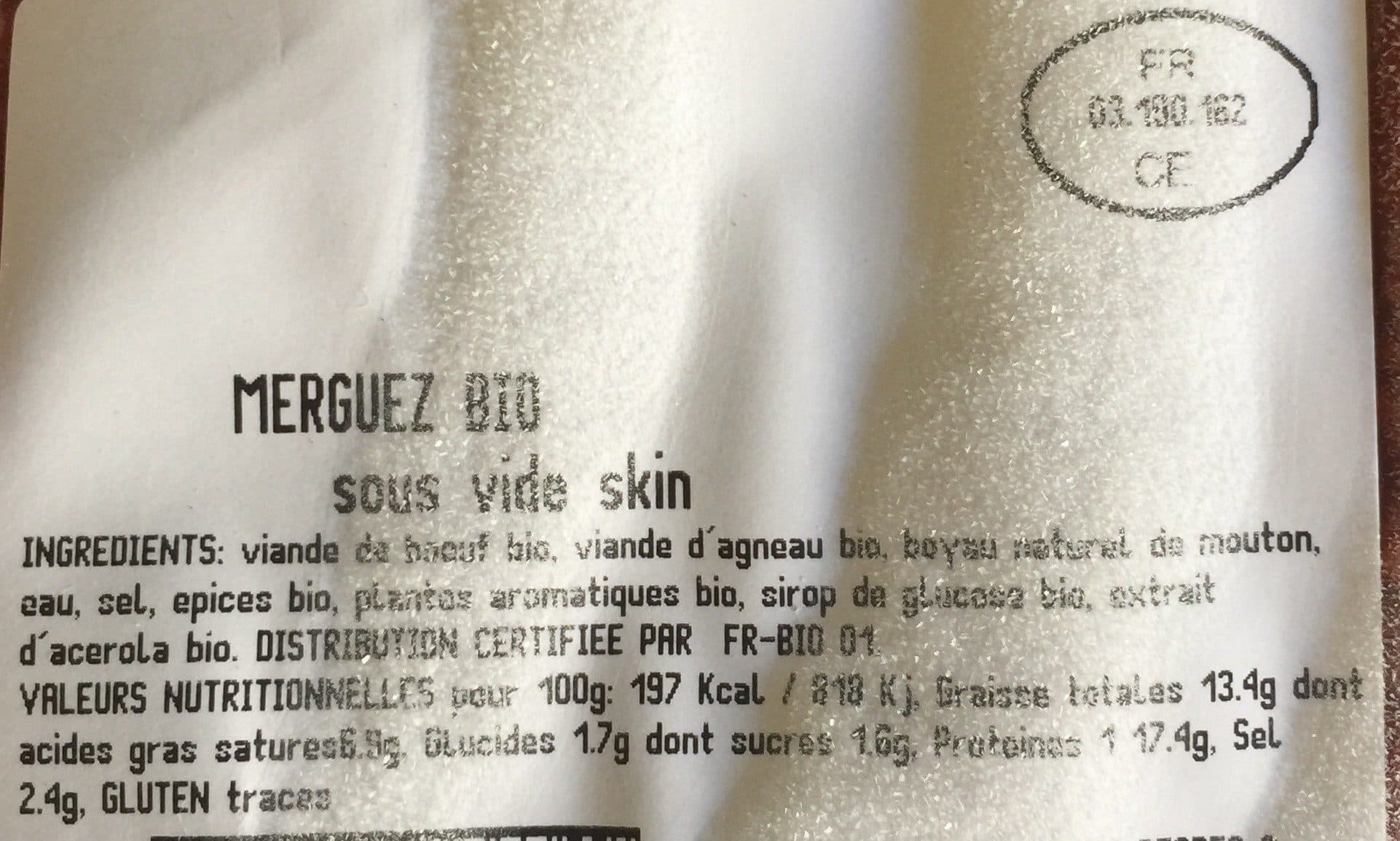 La Vie Claire Les Merguez packshot