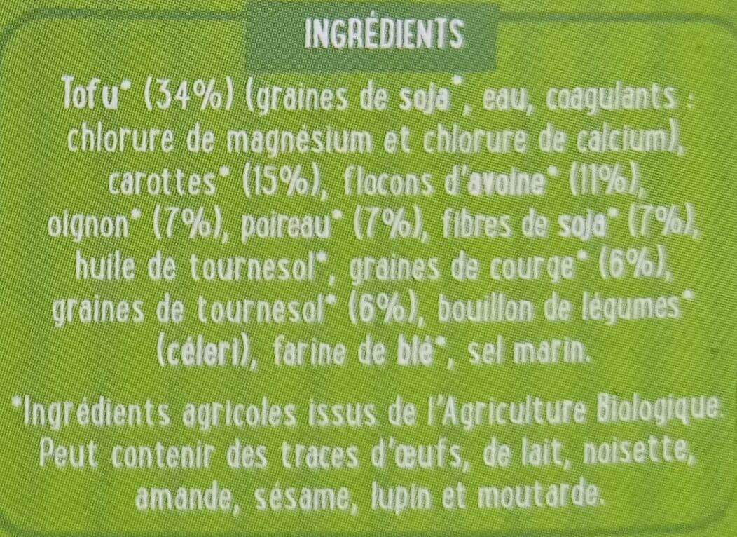 La Vie Claire Vegetal burger petits legumes packshot