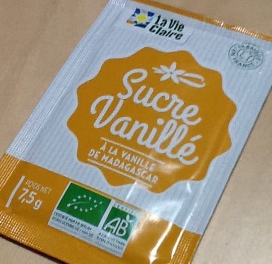 La Vie Claire Sucre Vanillé à la vanille de Madagascar packshot
