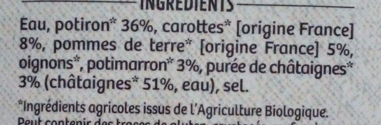 La Vie Claire Soupe de potiron et pointe de châtaigne packshot
