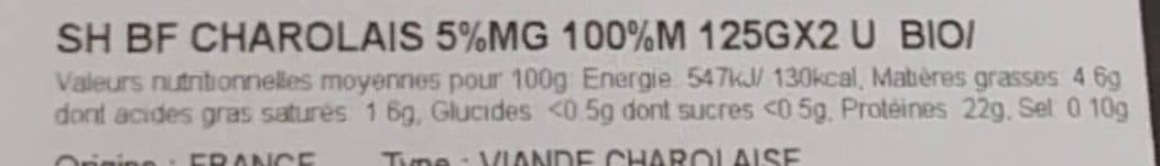 La Vie Claire Le Steak Haché 5% de Matière Grasse packshot