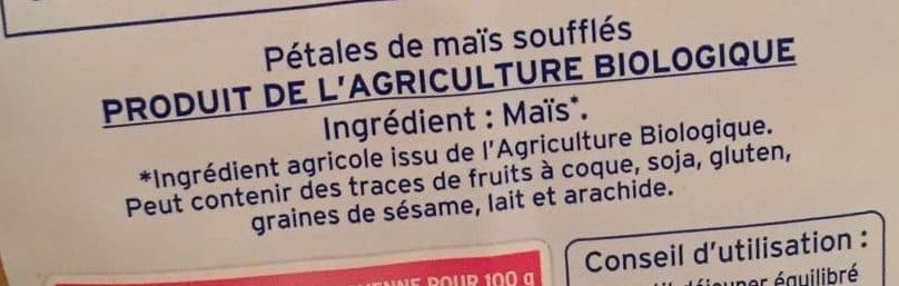 La vie claire Corn flakes nature packshot