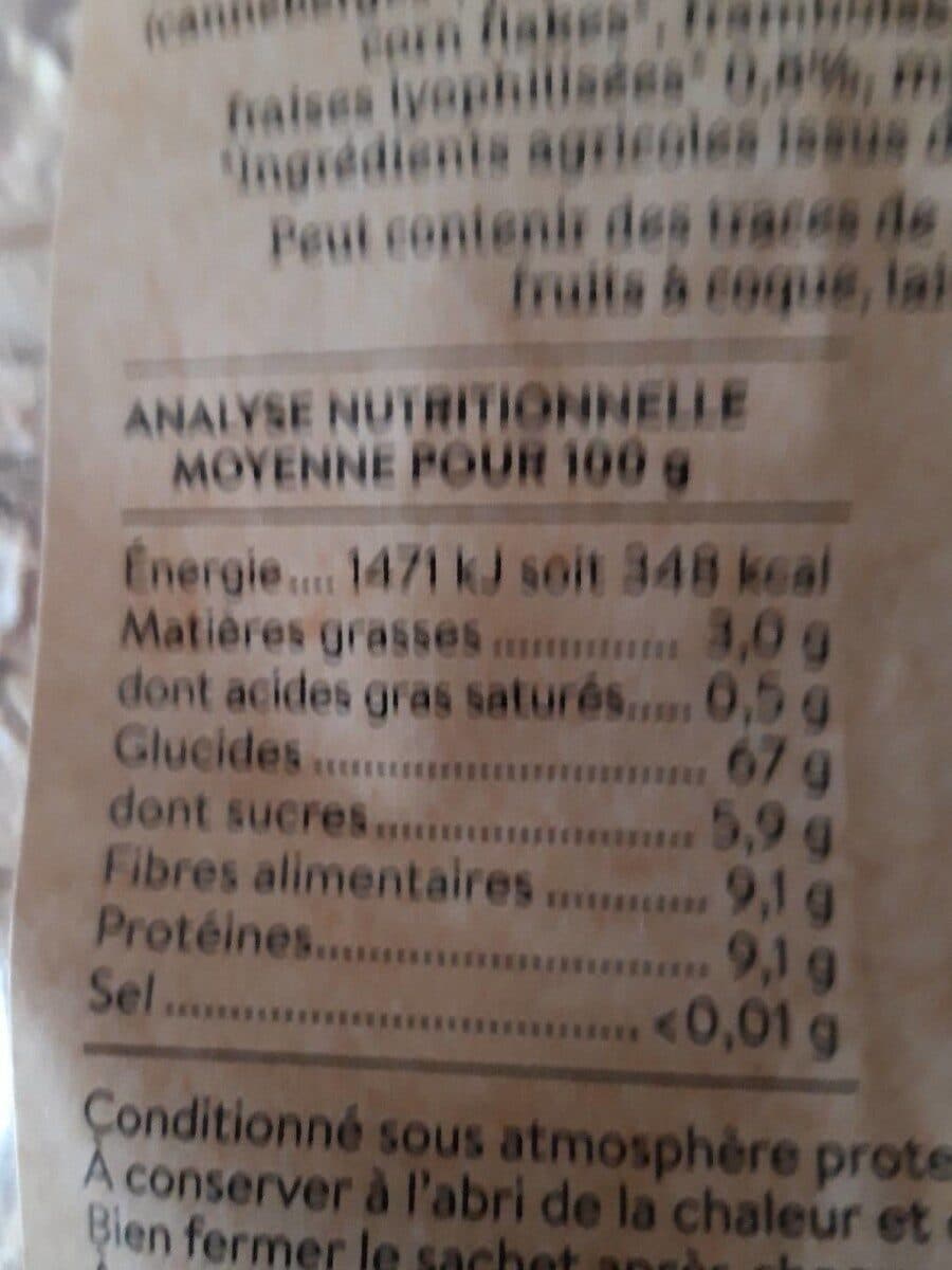 La vie claire Muesli fruits rouges packshot