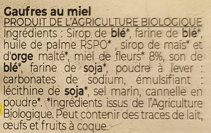 La Vie Claire Gaufres au Miel packshot