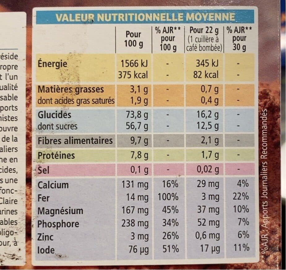 La Vie Claire Petit Dej' Vitalité Cacao, Céréales Et Algues Bio packshot