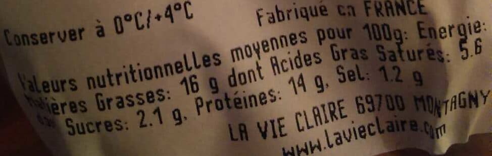 La Vie Claire Boudin blanc packshot