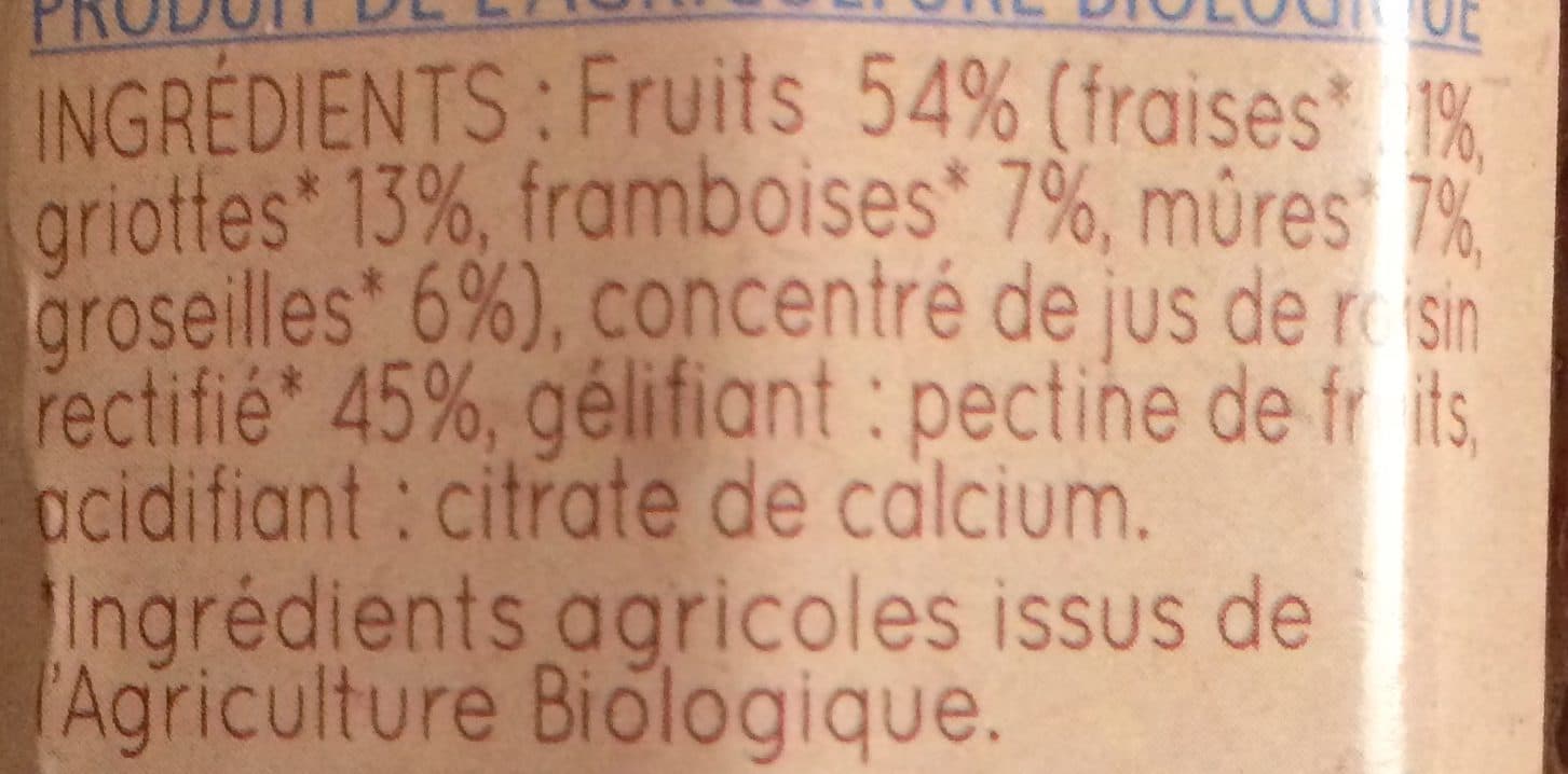 La Vie Claire Clair' Fruits 5 fruits rouges packshot