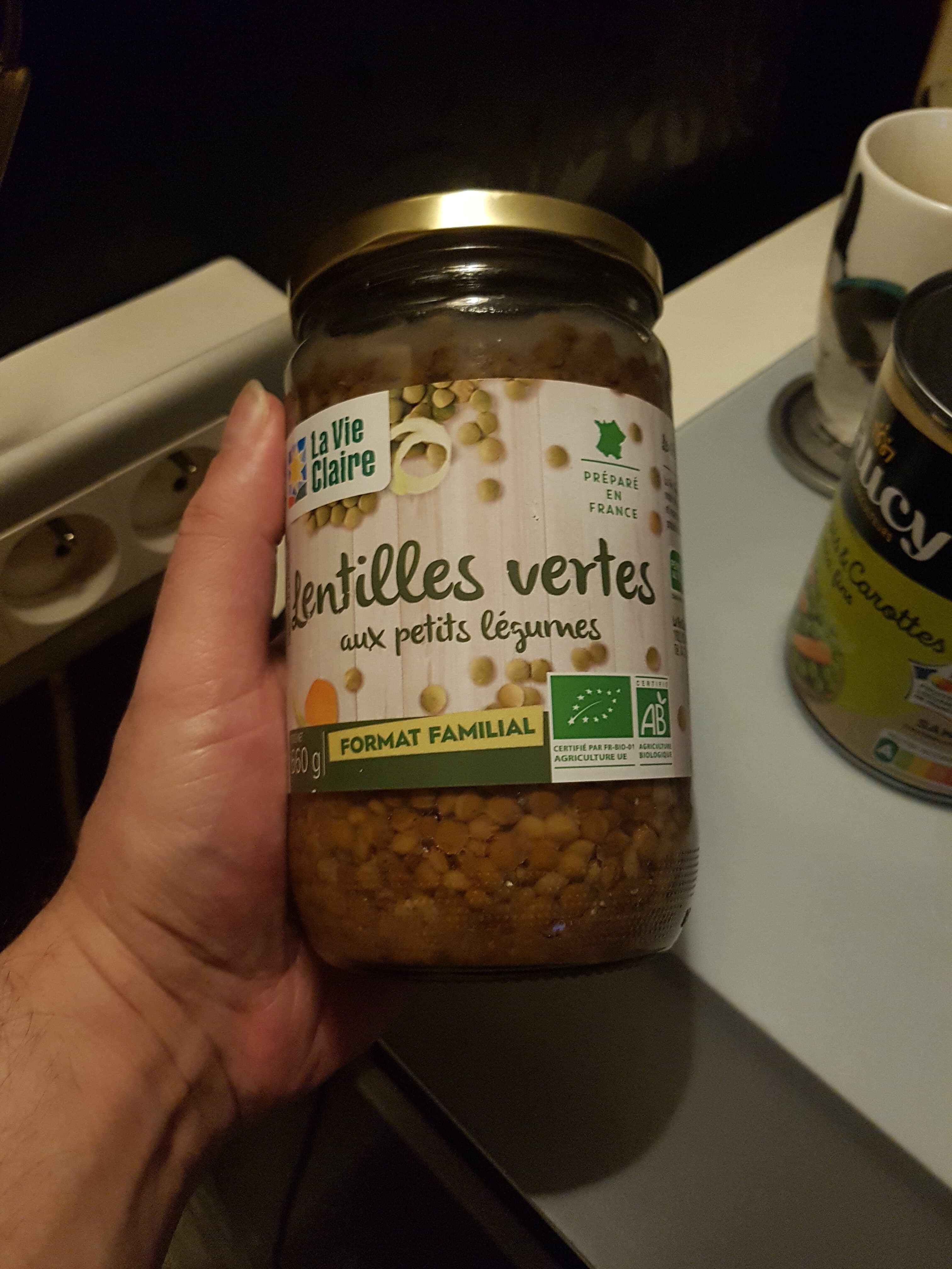 La Vie Claire Lentilles vertes aux petits légumes packshot