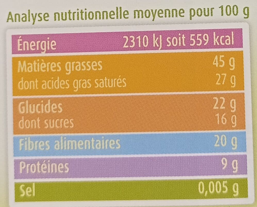La Vie Claire Chocolat Noir 72% de Cacao Aux Fèves De Cacao packshot