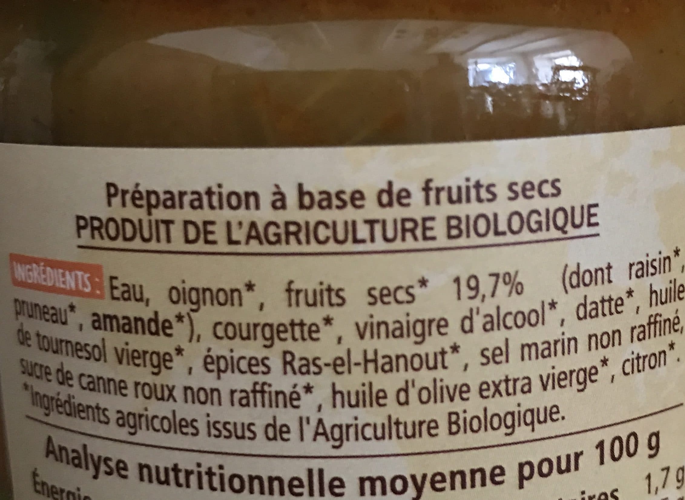 La Vie Claire Tajine de Fruits Secs packshot