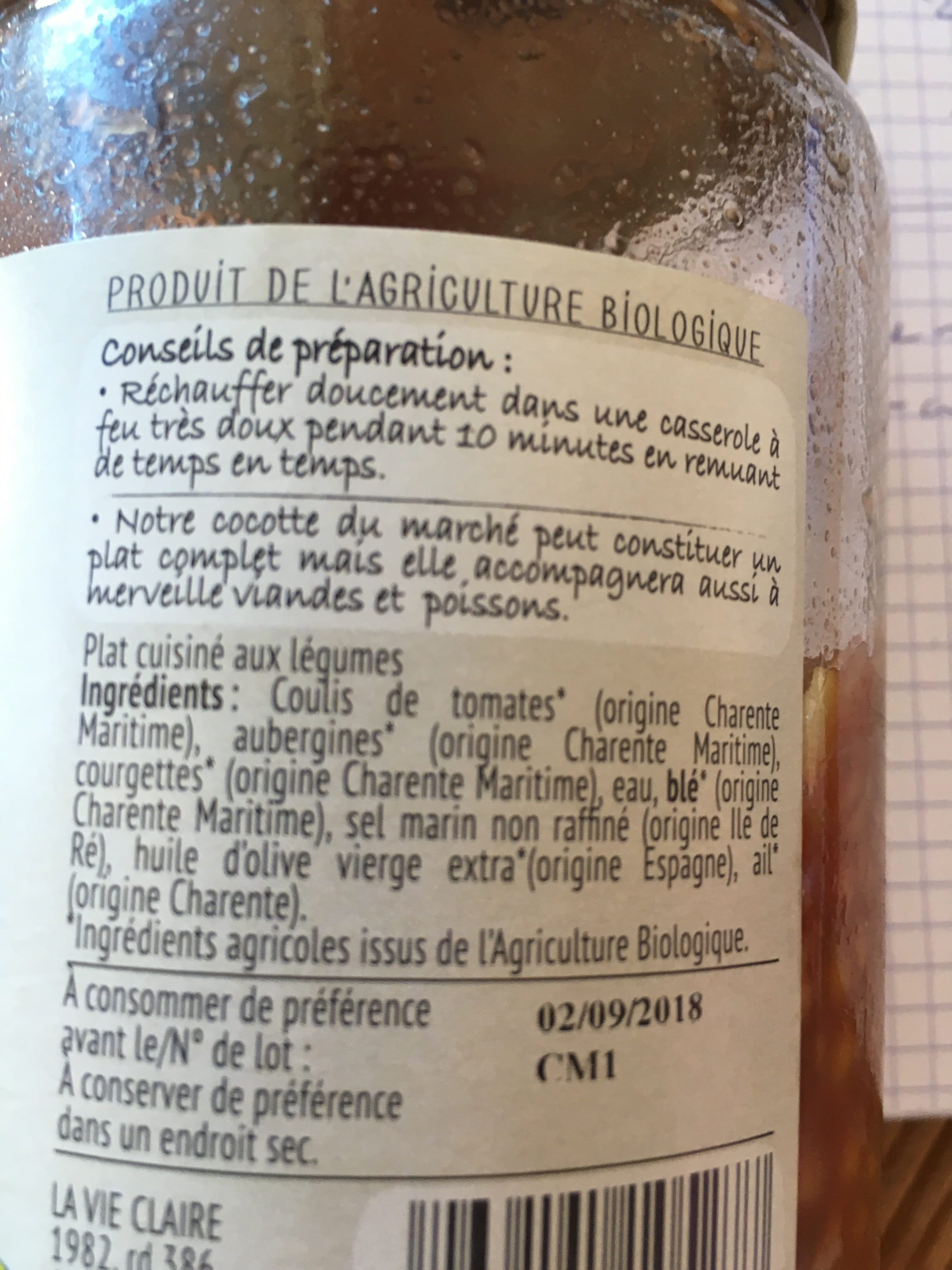 Conserverie Artisanale Cocotte du marché packshot