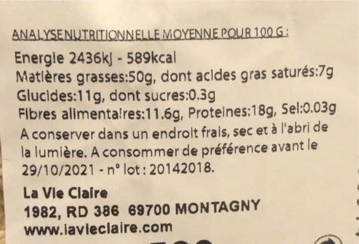 La Vie Claire Sesame complet packshot