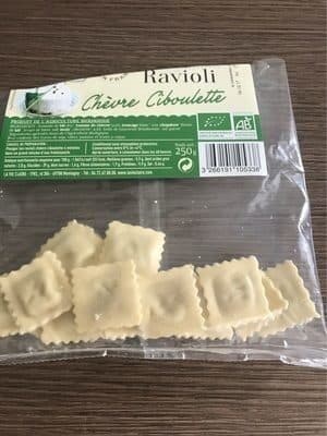 La Vie Claire Ravioli chevre ciboulette packshot