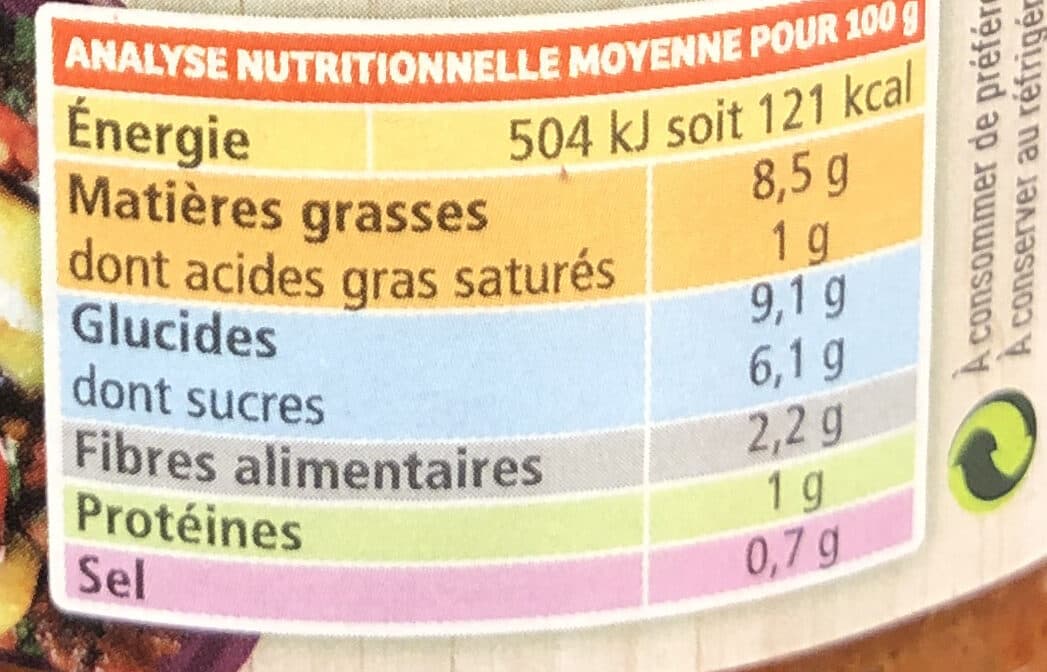 La Vie Claire Aubergines Cuisinées à la Provençale packshot