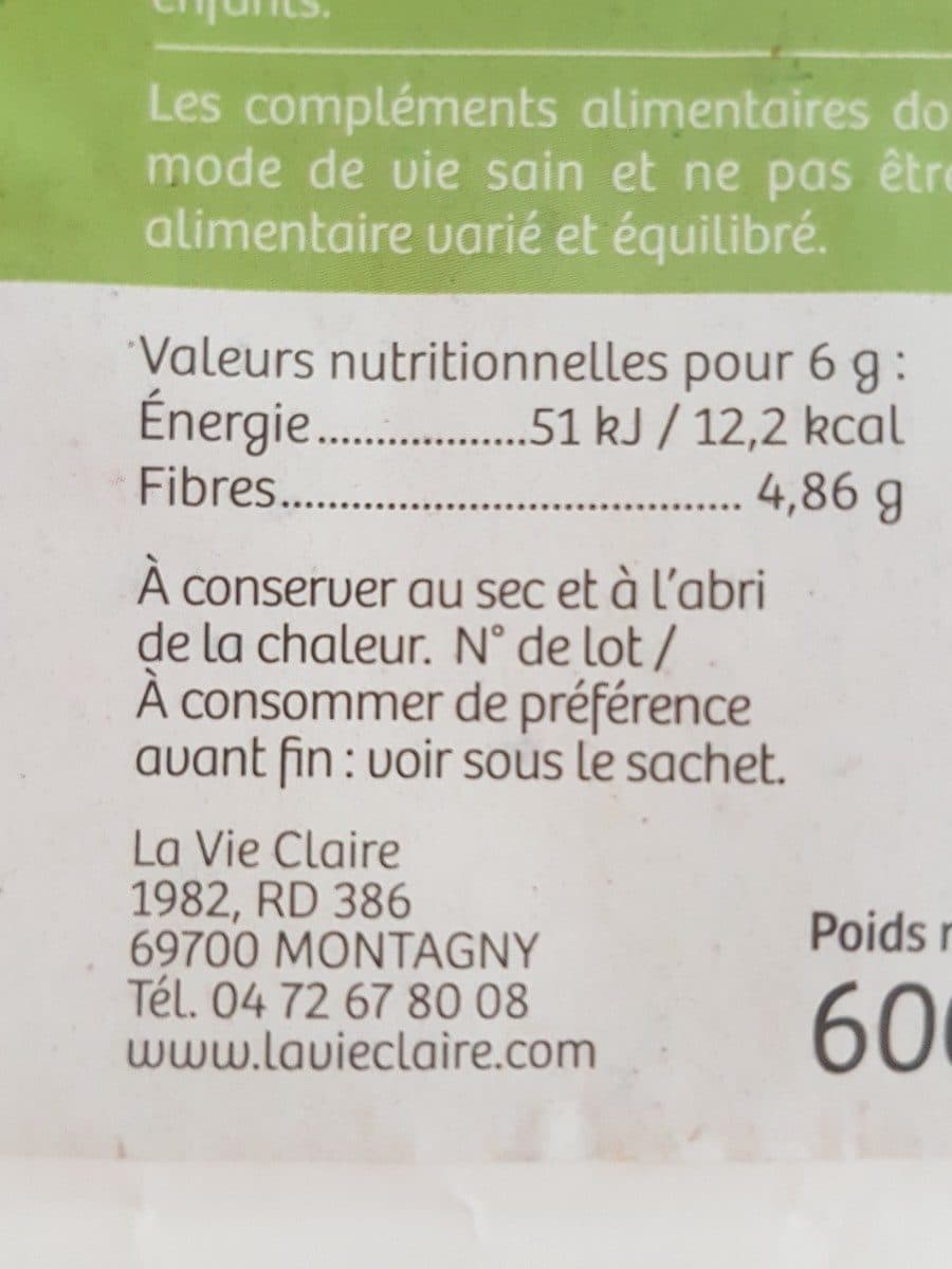 La Vie Claire Psyllium blond packshot