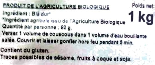 La vie claire Couscous complet packshot