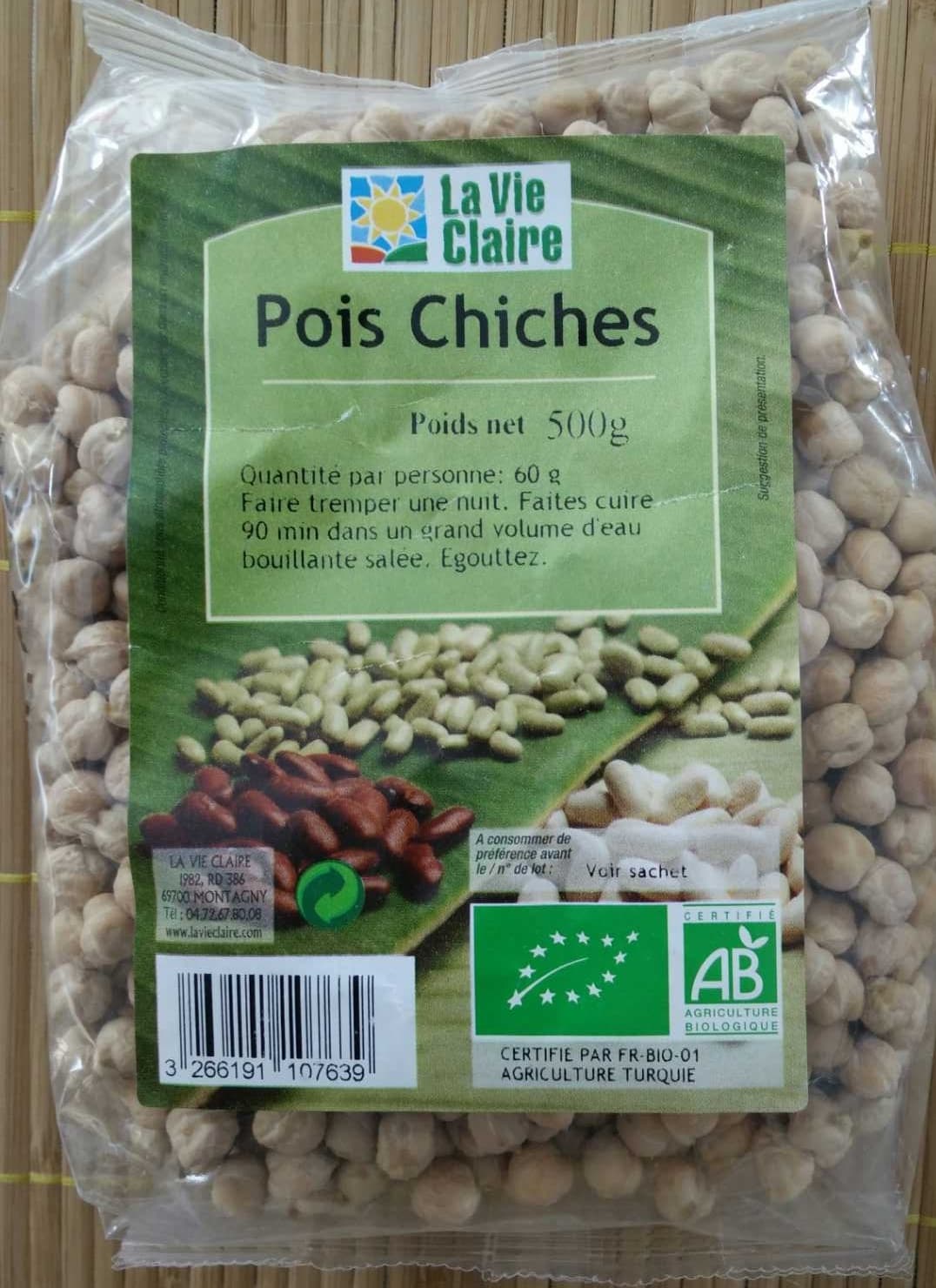 La Vie Claire Pois Chiches packshot