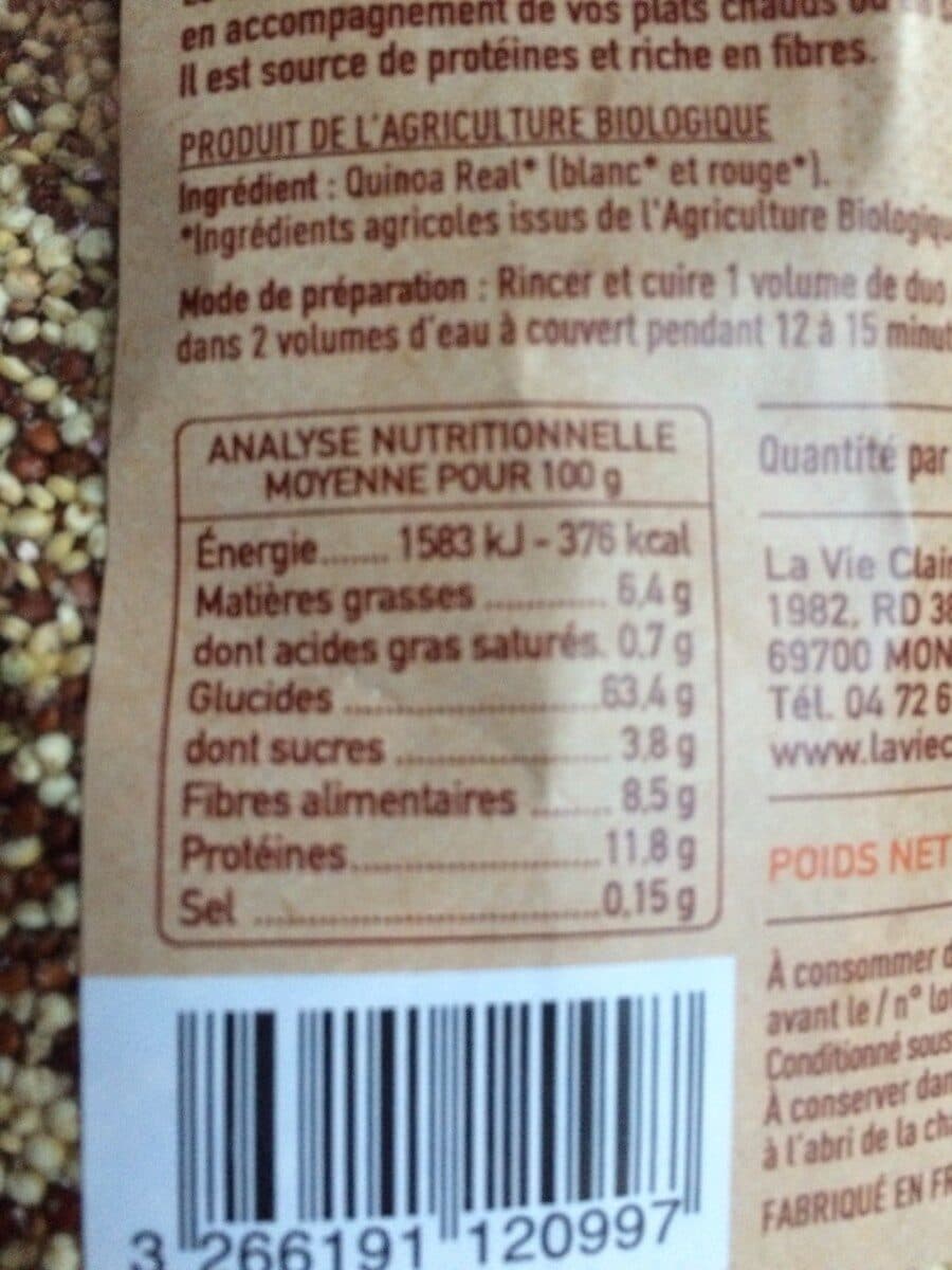 La Vie Claire Duo de Quinoa packshot