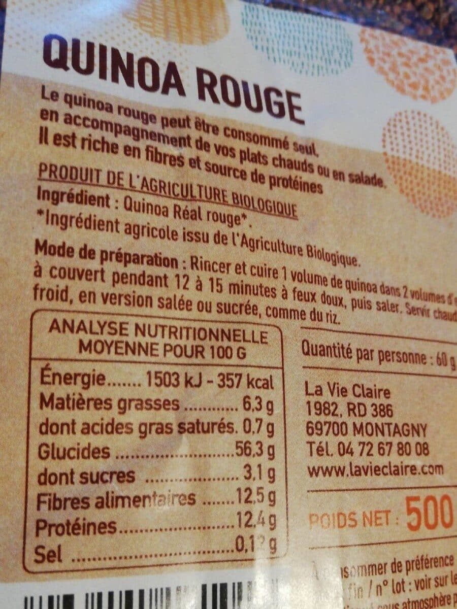 La Vie Claire Quinoa rouge packshot