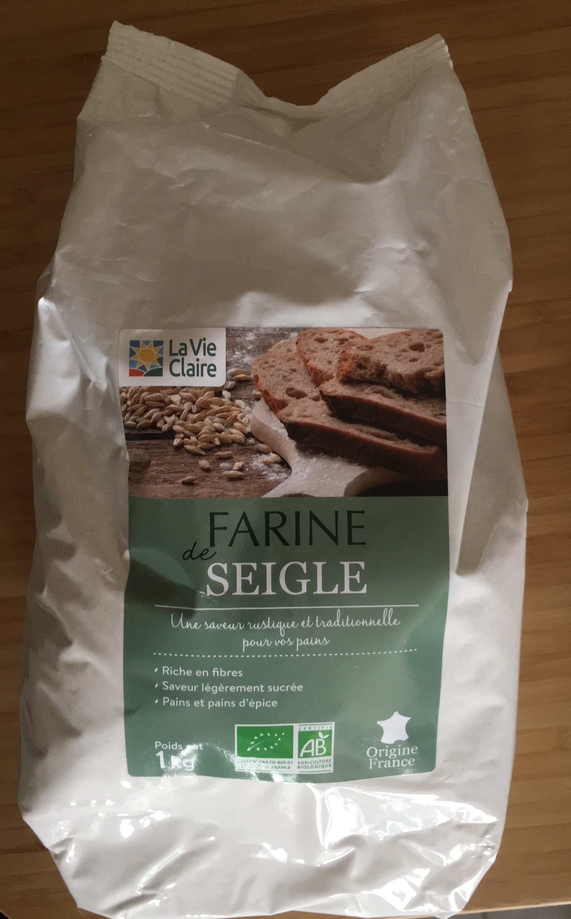 La Vie Claire Farine de seigle type 130 packshot