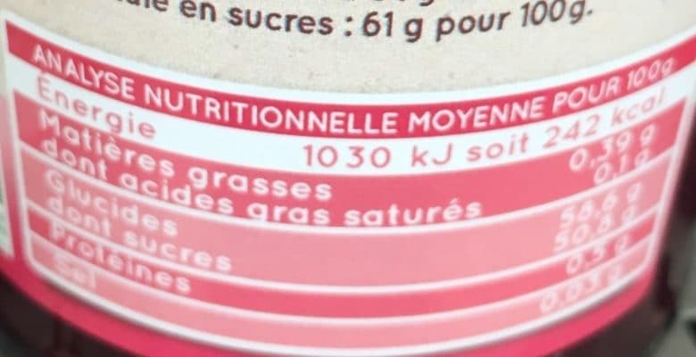 La Vie Claire Confiture extra de framboise packshot