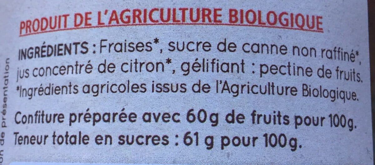 La Vie Claire La bio est dans ma nature - Fraises confiture extra packshot