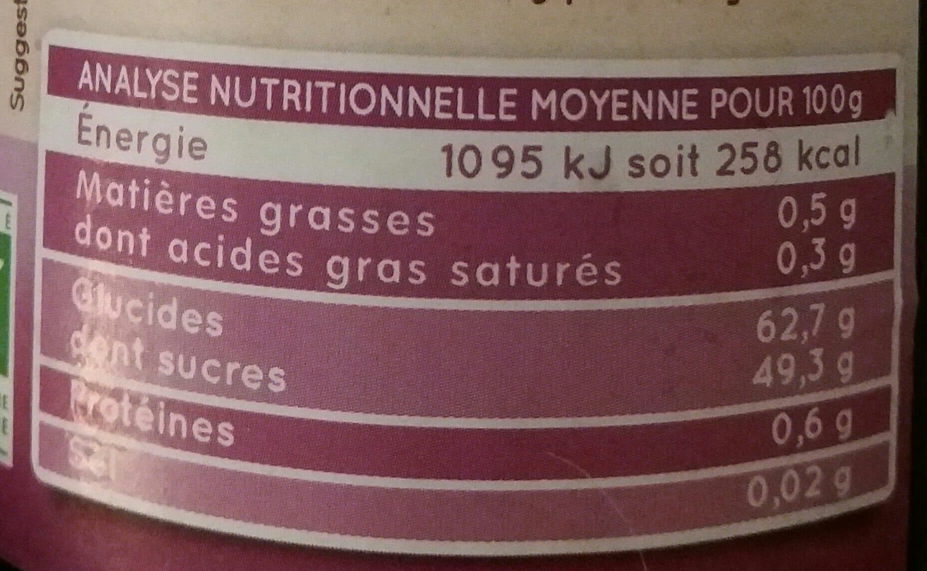 La Vie Claire Confiture extra cassis packshot