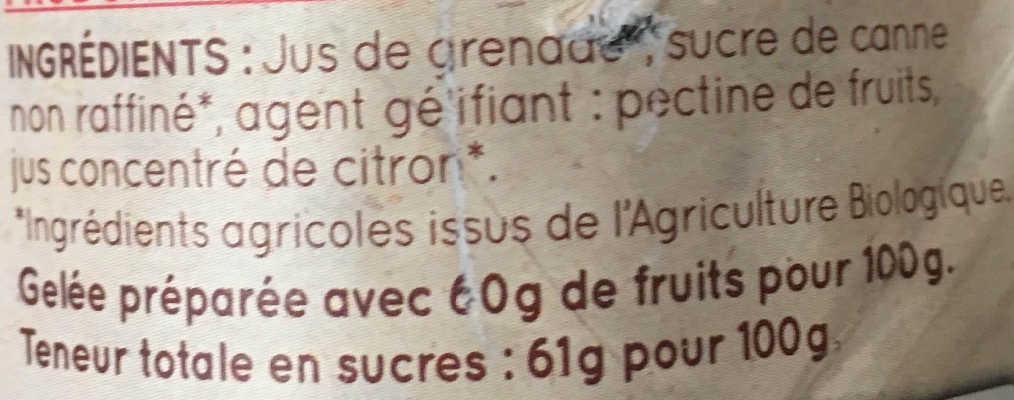 La Vie Claire Gelée de grenade packshot